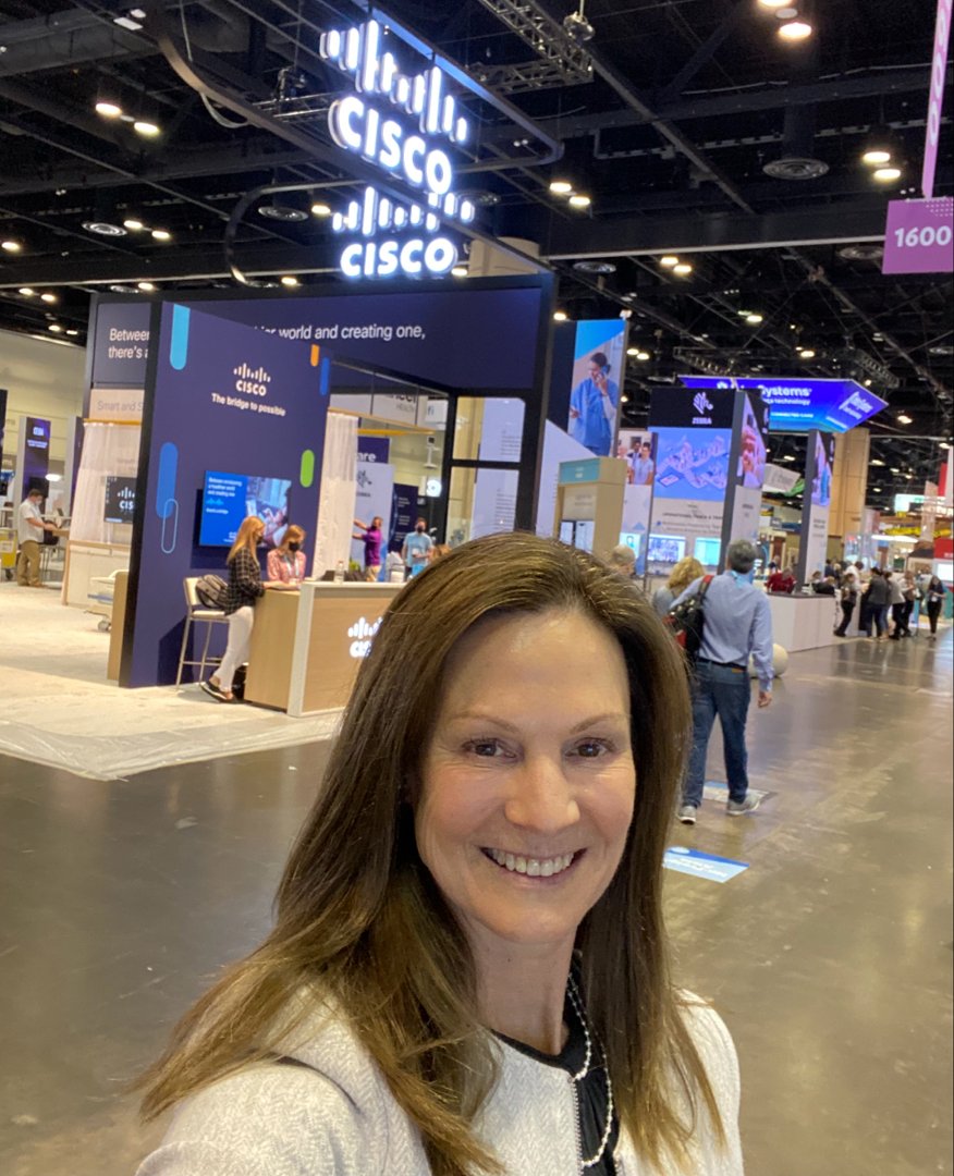 I'm so excited to be back at #HIMSS22! If you're here, be sure to swing by the #Cisco Booth to see how technology is transforming healthcare.