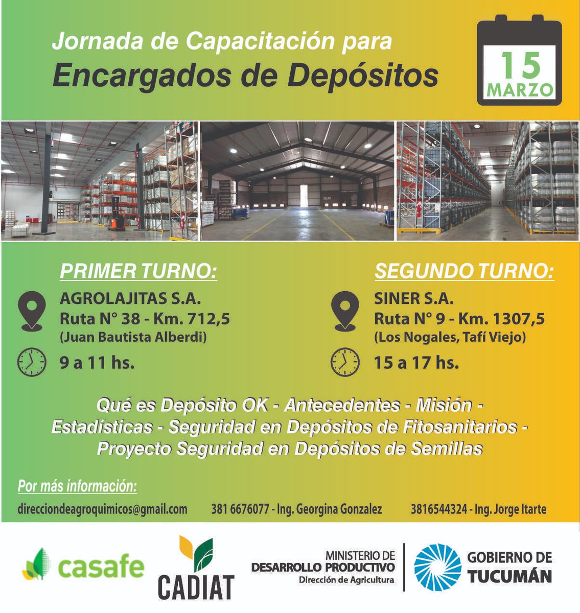 ximerojobrizuel's tweet photo. Ahora en Tucumán, la segunda Jornada de Capacitación para Encargados de Depósito de Fitosanitarios #DepositoOK
Excelente disertación de #WaterCarrazán @TwitCASAFE
@GobiernoTucuman https://t.co/MH6D07VARl