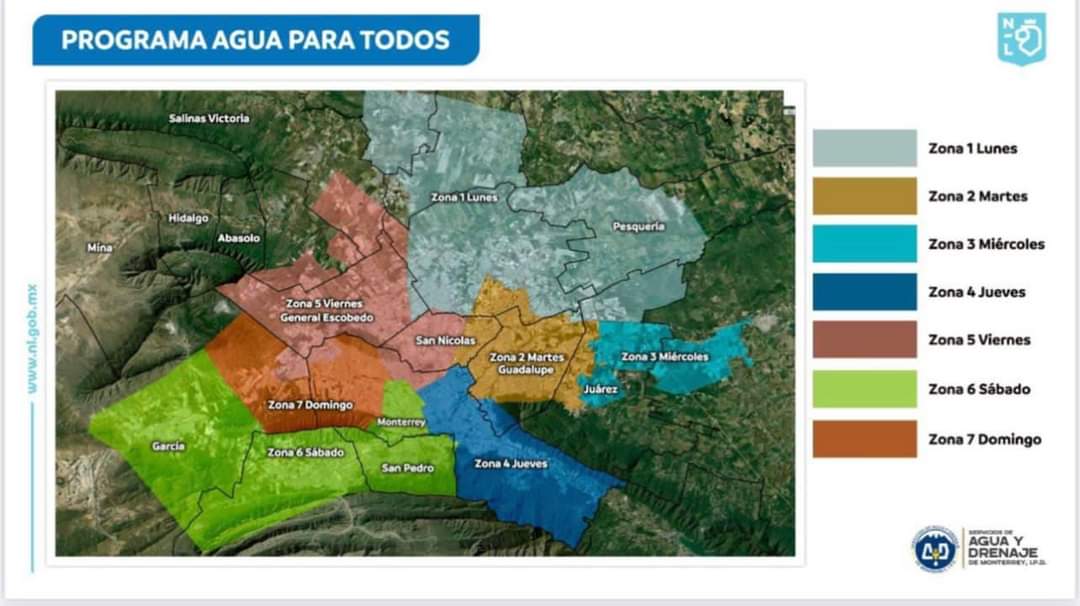 BlogDelRegio's tweet photo. 🔴 | Considera AyD cortar agua por zonas 😱👇

Ante la crisis de agua que enfrenta Nuevo León, Agua y Drenaje de Monterrey estaría considerando realizar cortes programados por zona próximamente. 

La medida, llamada 'Agua para todos', aún está siendo analizada.

#Agua #NL https://t.co/XddslhrGlq