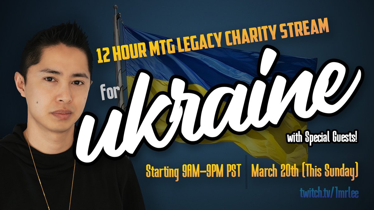 1mrlee's tweet photo. Reminder this event is happening on Sunday. 

Time: 9:00am PST, at https://t.co/1o6PjD5wJo

Special guests: @ThrabenU , @Negator77 , PunishingWaterfalls, @TheWillHallExp 

Format: Legacy with 'fuck up our turn' donation tiers!

100% subs and donations to charity. Amazon match 1:1 https://t.co/iqTAg3fOE8