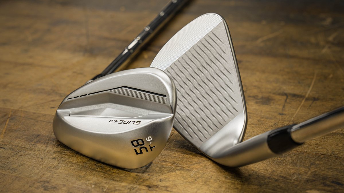 Introducing: Science friction. Wedges designed to optimize friction for the high spin and consistency you need to save strokes. Glide 4.0 wedges are available for fittings and pre-order now. Find your grind: bit.ly/3q4dNbG