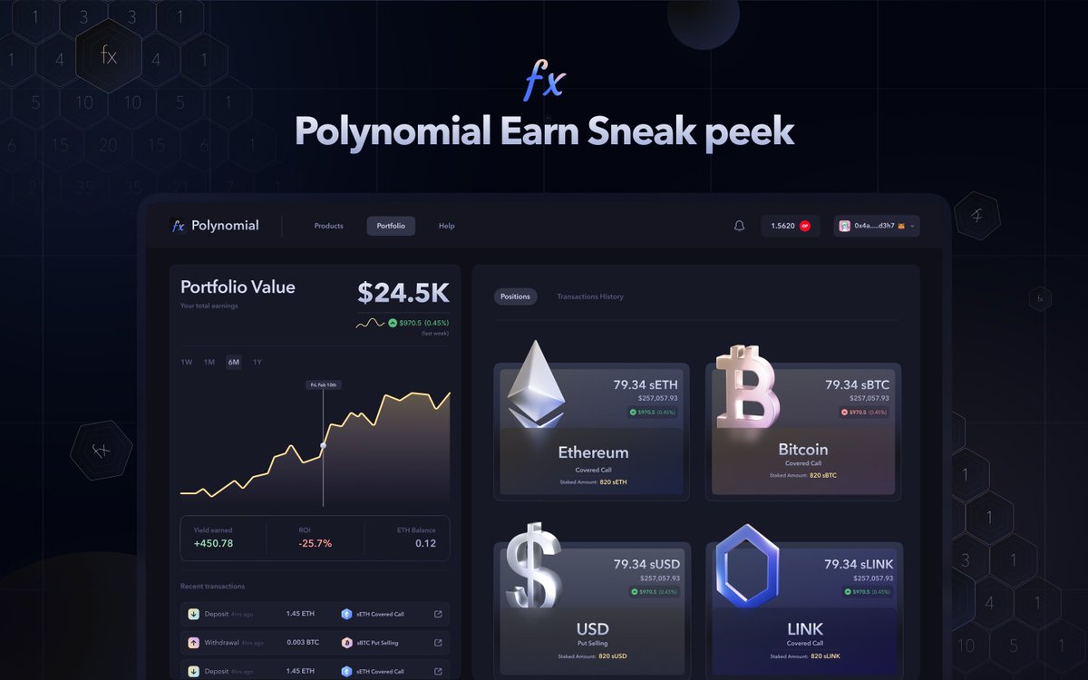 frens, here's a sneak peek of our Polynomial Earn 💖✨