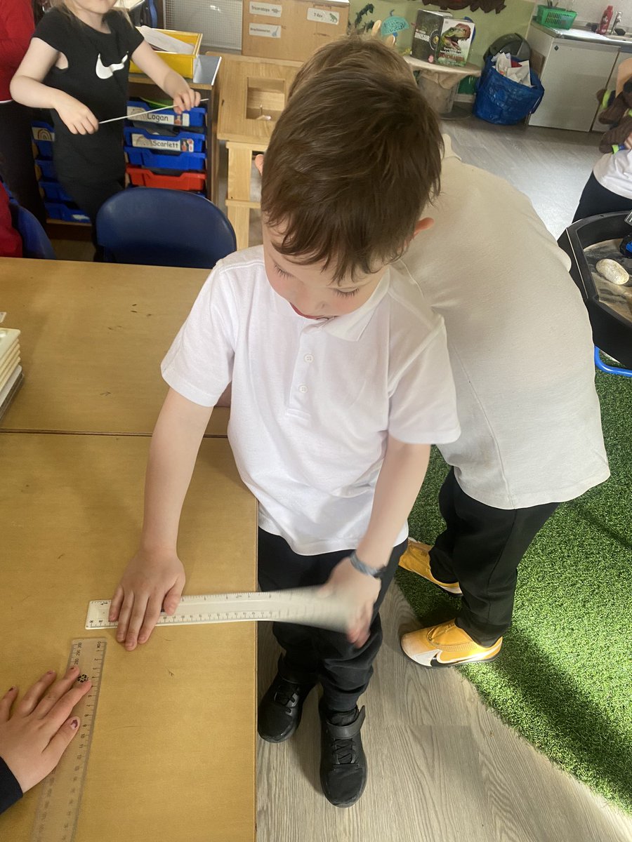 MissMcIntoshs's tweet photo. As part of STEM week we looked at vibrations and how we could make these rulers sing! @FMorrisonSTEM https://t.co/8oOIzmw6xk