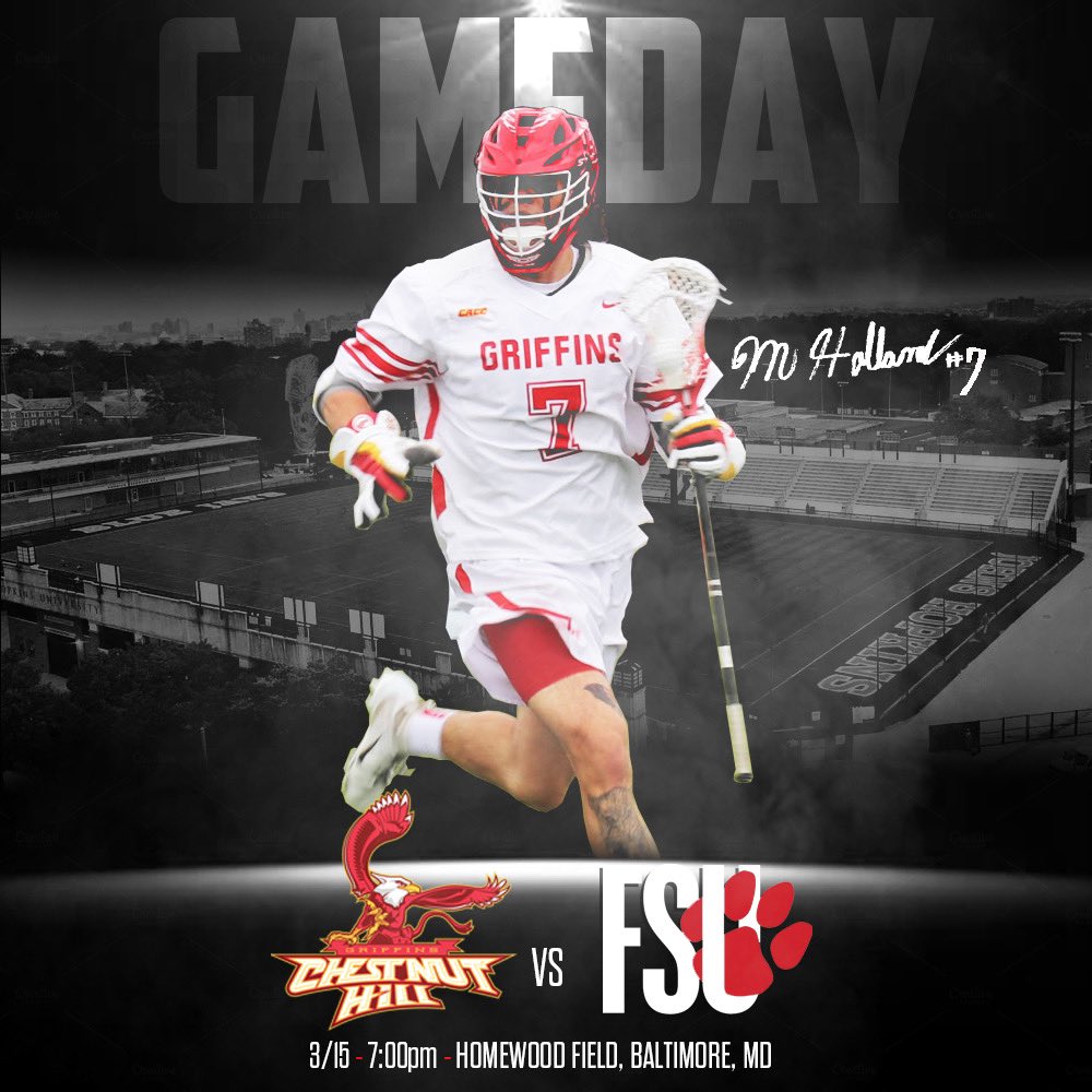 GoGriffsLax's tweet image. #GoGriffsLax vs. @FSU_MLacrosse 
📍Baltimore, MD
🏟 Homewood Field
🕑 7:00 pm
📊 GriffinAthletics.com
