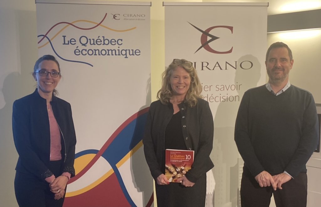 Félicitations aux co-directeurs scientifiques de l’édition 10 du @qceco @benoitdos @HEC_Montreal et Catherine Haeck @esg_uqam ainsi que Geneviève Dufour @CIRANOMTL pour la coordination ! Tout un ouvrage!!