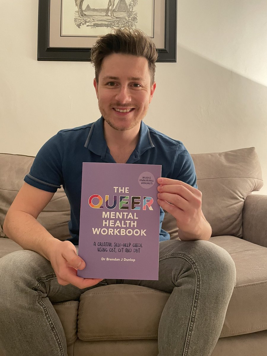 My first copy of The Queer Mental Health Workbook has finally arrived!🤩 feels so so surreal to actually have this in hand! And can I just say…the colour is BEAUTIFUL! So excited now for people to receive their own copies!! #QMHW #LGBTQ #gay #bisexual #queer #trans #MentalHealth