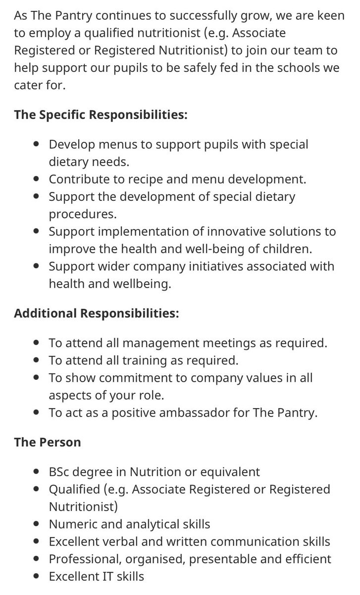 ZG_Nutrition's tweet photo. Nutritionist
The Pantry (UK) Limited
Uxbridge 
£?
Closes ?
https://t.co/8JbD706QMb https://t.co/Rf5DmFSArb
