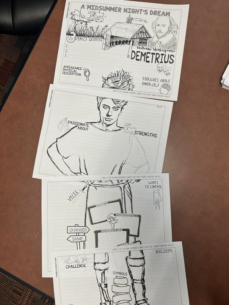 Can’t wait to see how these characterization projects turn out in Mr. Putman’s English class!