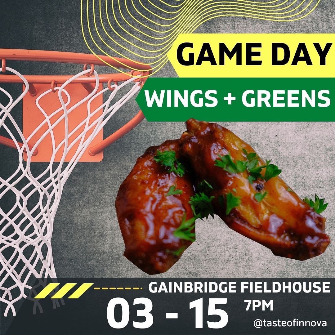 InnovaArtis's tweet photo. ||| BIG DAY |||

Today is the first game day @TasteofInnova will be a featured restaurant in the newly renovated Gainbridge Fieldhouse @GainbridgeFH ! We are so thrilled + excited to be serving our finger licking fusion wings + greens to our city, NBA + more🍗🥬💛🏀 See you there https://t.co/QKNjMGK1D7