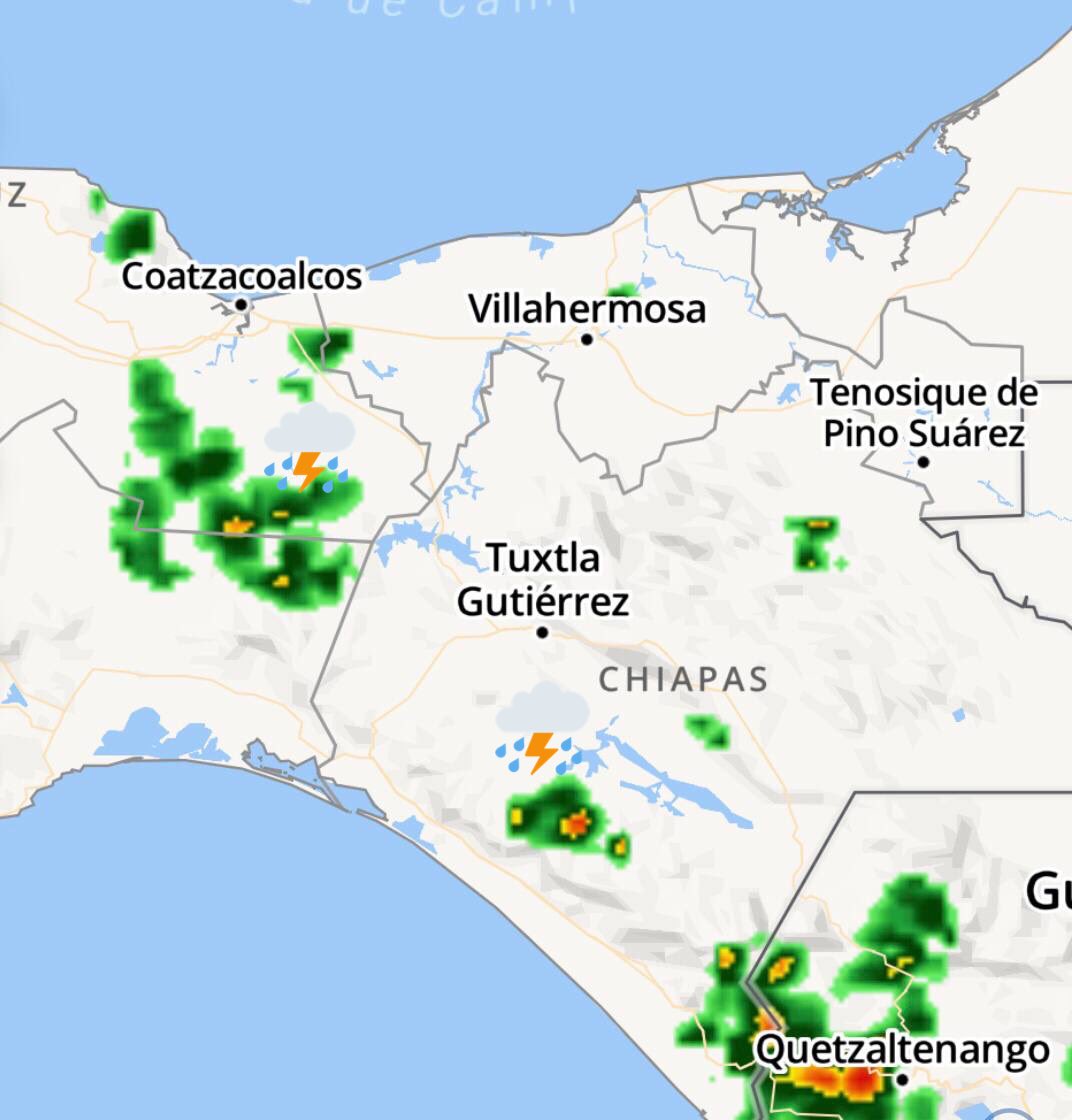 🔵En las próximas horas se desarrollarán tormentas ⛈ localmente fuertes en zonas del EdoMéx, CDMX, Mor, Tlax, Pue, Ver, Chis, Tab, Camp y Yuc.

👉Se prevén granizadas y aumento de la intensidad del viento en áreas de tormenta, además de posibles encharcamientos o inundaciones.