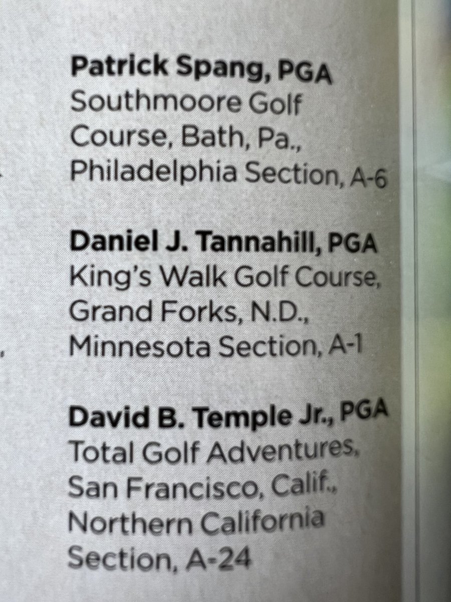 gmacpga's tweet photo. Welcome ⁦@KingsWalkGC⁩ to the PGA Quarter Century Club!! Congratulations! https://t.co/I8REv8UllV