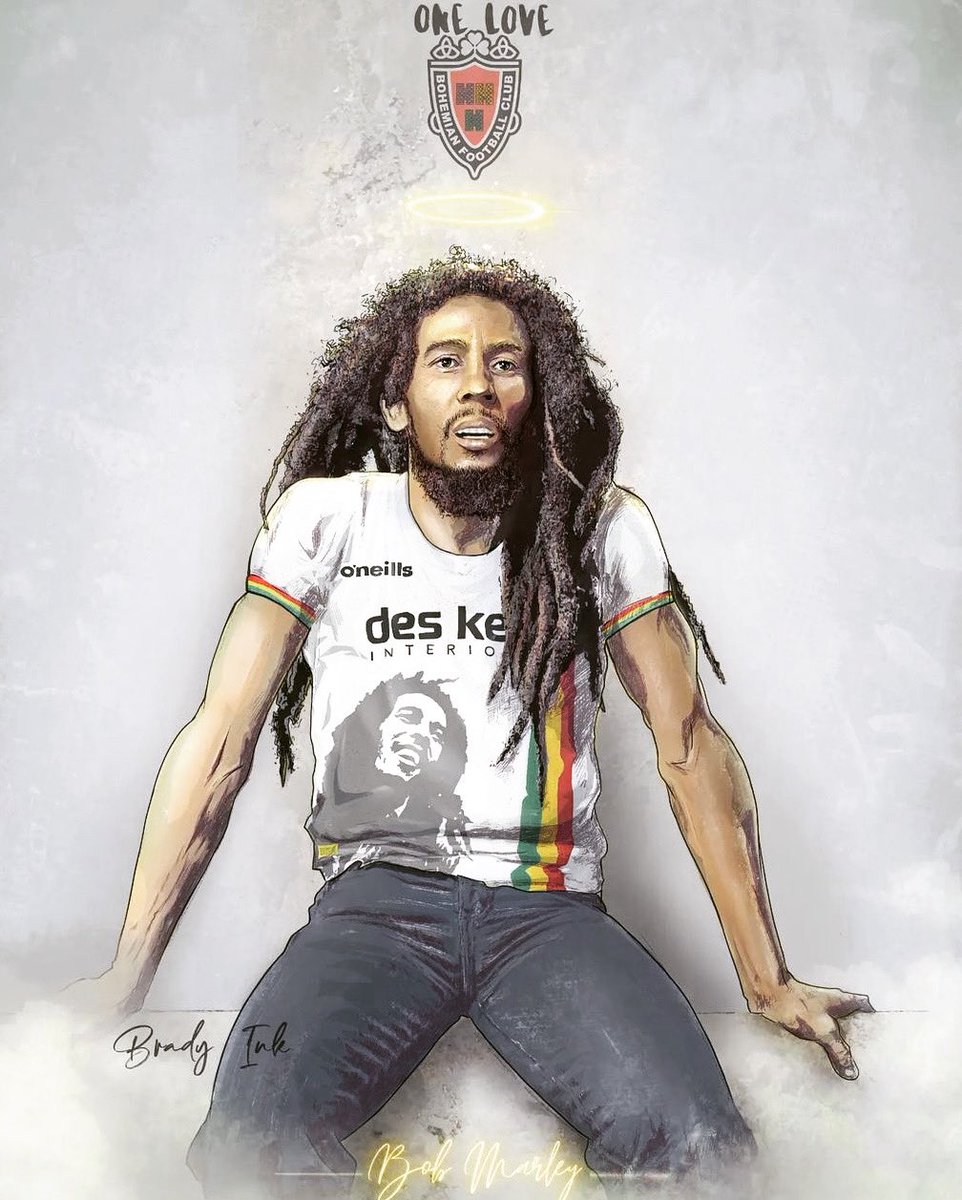 bobmarley's tweet photo. “Inside of yourself there is a truth, which is God. And if you gon’ do something, then do it for the benefit of righteousness.” #bobmarley

🎨 @BradyInk—Bob wearing @bfcdublin new 2022 away kit, an homage to his final outdoor concert in 1980 at Dublin’s Dalymount Park. https://t.co/Uu4iWUTT84