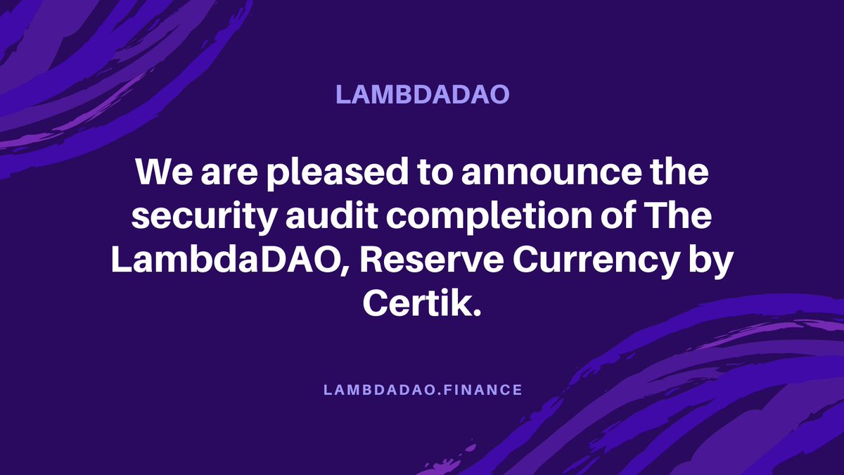 LambdaDAO, a Reserve Currency Protocol #DeFi2.0 tweet media