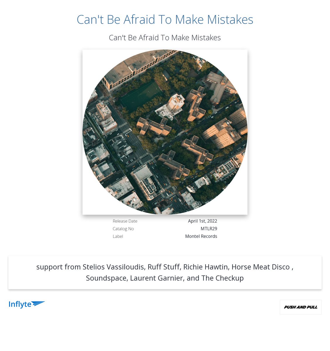 PushandPullPR's tweet image. Cheers @laurentgarnier for the review "GREAT TRACK "
inflyteapp.com/r/b5s9zu