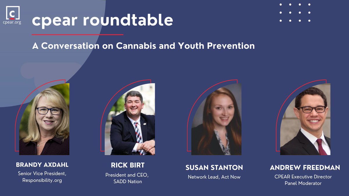 THURSDAY, MAR. 17 at 10AM our Network Lead Susan Stanton will be participating in a panel event hosted by <a href="/CPEARCoalition/">Cannabinoid Policy, Education, and Regulation</a>. Susan, along with fellow speakers, will be discussing a policy paper as well as youth prevention/youth development work. us02web.zoom.us/webinar/regist…