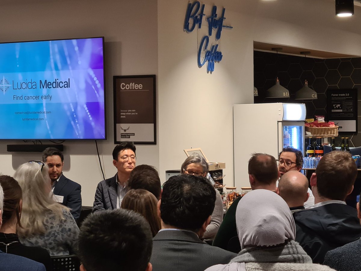 emma_longland's tweet photo. Another excellent event @The_EpiCentre_ , this time paired up with @OBN_UK for #BioTuesday - #AI and Data #Innovation in the East of England. Delighted to be representing @VennerShipley and hearing from such exciting companies. https://t.co/fisMRkdq4n