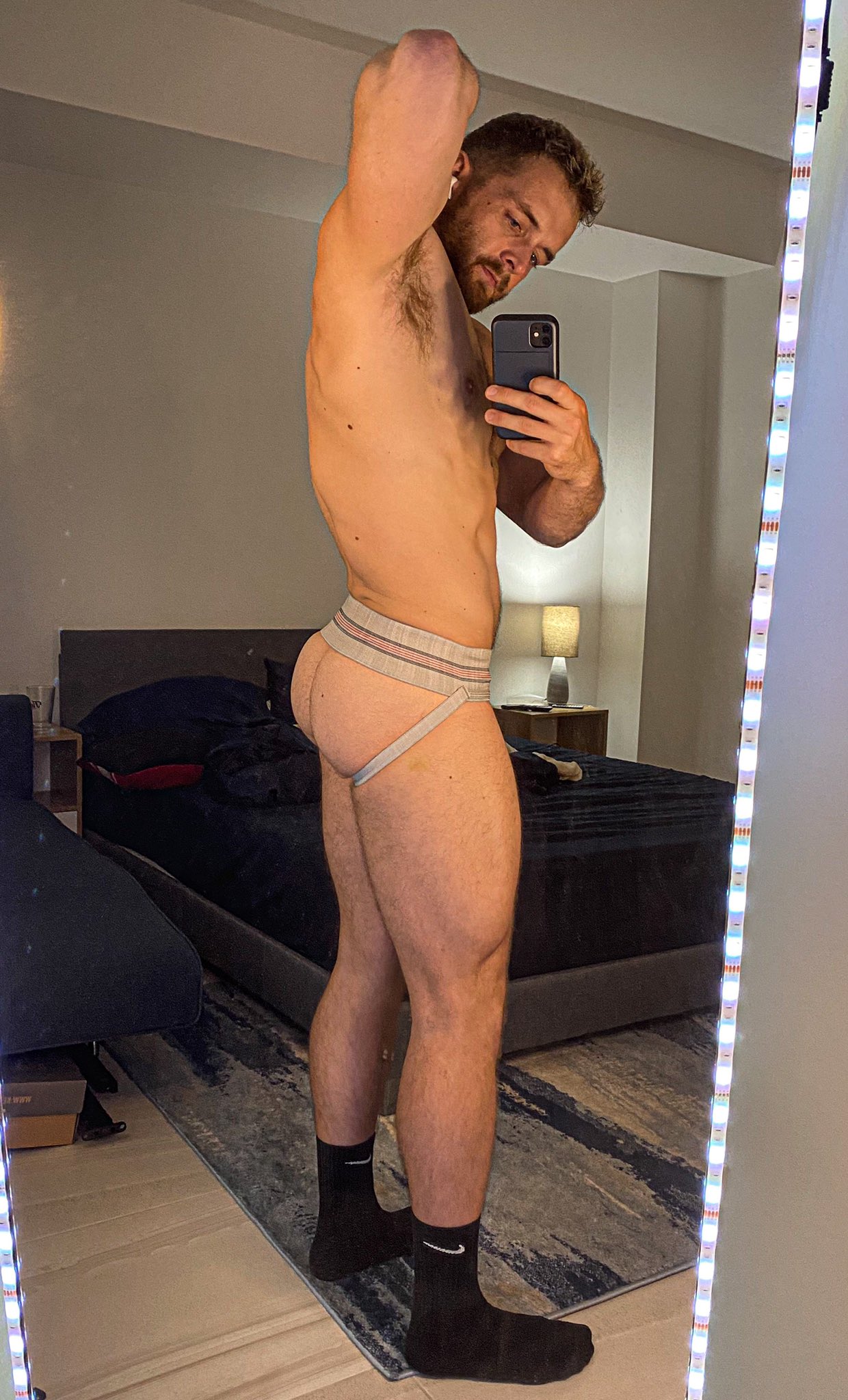 2 pic. Just testing out the new jockstrap gifted to me from my Amazon Wishlist ☺️😘 thank you!! https://t.co/aMySthTcW3