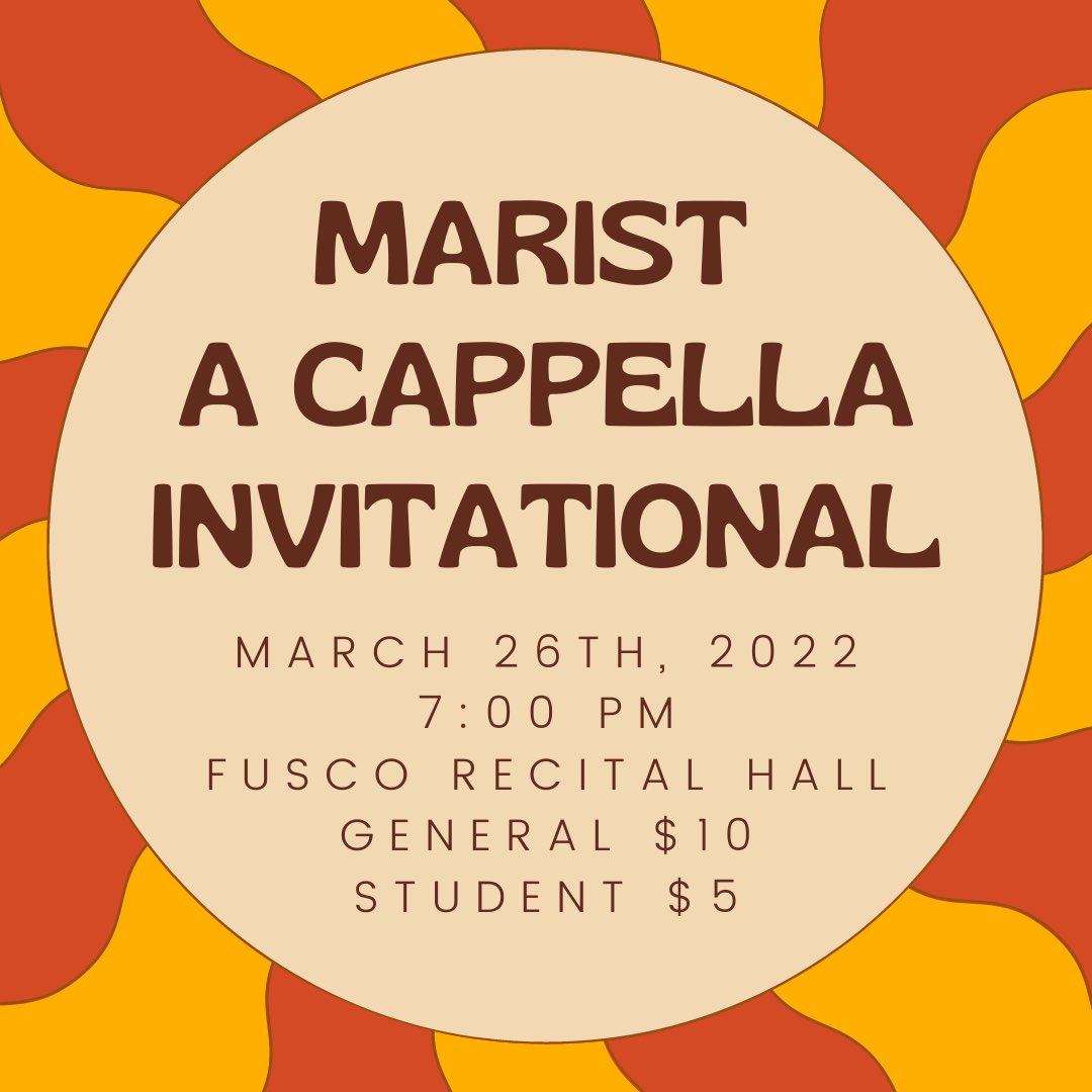 TimeCheck1's tweet image. We’re excited to host the Marist A Cappella Invitational with @TheLovelySirens &amp;amp; @the_enharmonics on Sat. March 26 at 7pm in Fusco Recital Hall!

Groups we’ve invited:
💋The New Paltz Sexy Pitches
🧡💙@NewPaltzAbsolut
🎵@DulyNotedRPI

Link in our bio to reserve your ticket today!