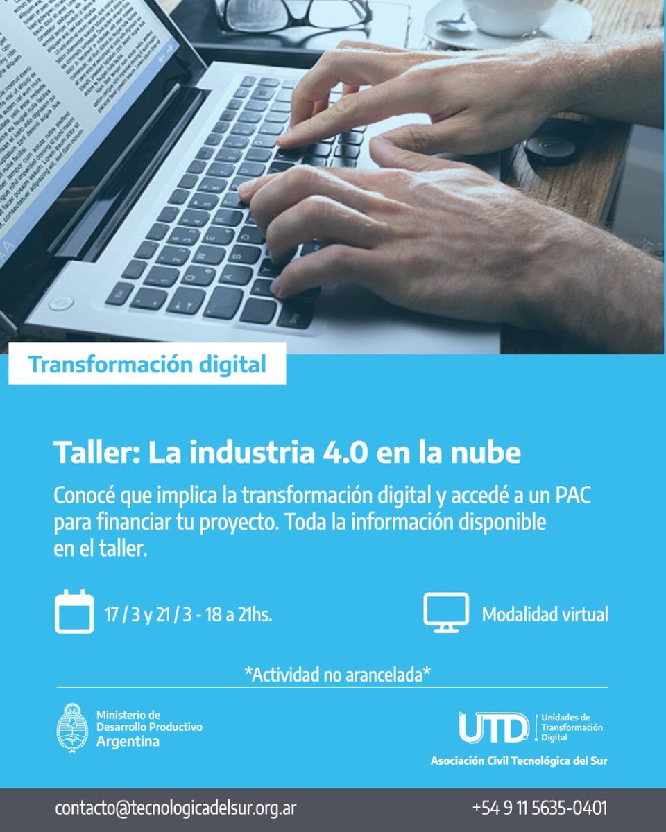 RadarVTIC's tweet image. Taller de #TransformaciónDigital organizado desde el Ministerio de Desarrollo Productivo de Nación. anotarse acá 👉forms.gle/o5YiUQEpMVxw1D…
@iiaunaj @UNAJ_oficial @SecTrabajoBegui