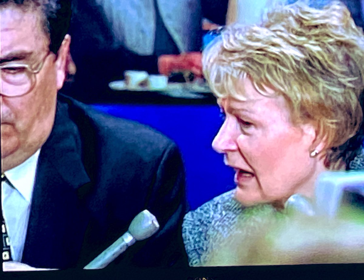 HughGillanders's tweet photo. A generous, brave, wonderful woman - #PatHume so wonderful to see her contribution celebrated - you can’t write the story of #johnhume or #peace if you don’t write Pat into it - Bean Galanta Bean Deas @RTEOne #clocnacarn https://t.co/8gsrPmEVDx