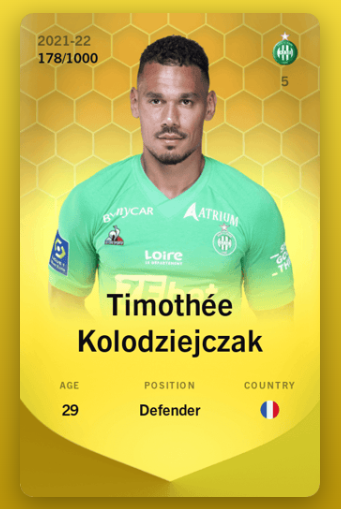 BatLesFoot's tweet photo. 🎁CONCOURS SORARE🎁

➡️ On vous offre la carte de Kolodjeczak !🔥

Conditions : 
1️⃣ Créer ou avoir un compte Sorare  ➡️ https://t.co/ntEJtlLKzH
2️⃣ RT + Follow @SorareRewards 
3⃣  Tag un ami pour qu’il rejoigne l’aventure Sorare

TAS 18/03 à 19 H00
#Giveaway  #sorare #NFTGiveaway https://t.co/4JjEoq3Ge2