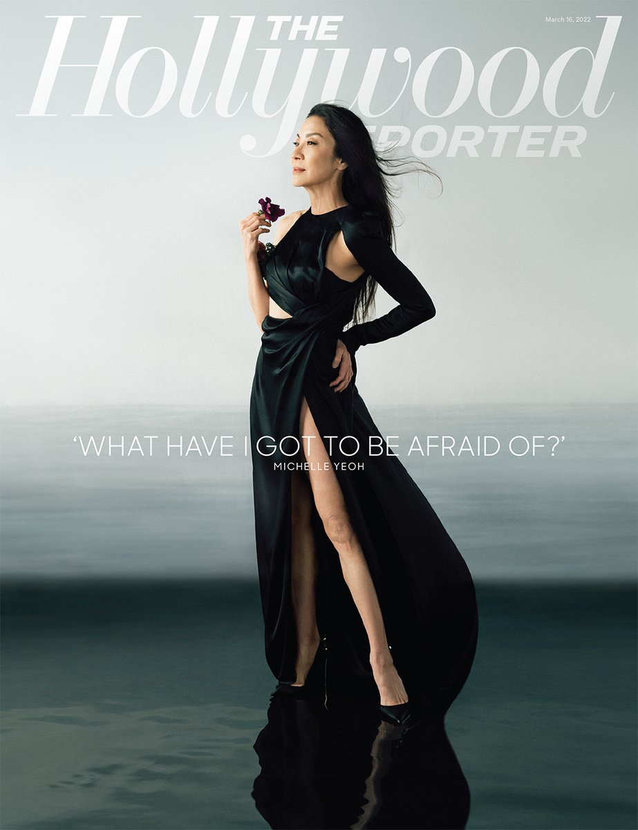 THR's tweet photo. Michelle Yeoh — the ballerina who became a beauty queen who became a Hong Kong martial arts star who became a screen legend — finally gets her first top billing in a Hollywood theatrical feature with the metaphysical romp #EverythingEverywhereAllatOnce https://t.co/N8KvklM1hN https://t.co/H79bZwtyhl