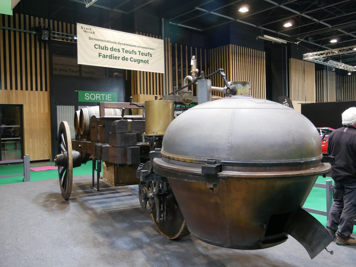 RetromobileFR's tweet photo. [Animations]

De nombreuses animations inédites seront à découvrir pendant 5 jours sur #Retromobile ! ✨

➡️ De gauche à droite : La Fabuleuse Saga #Gordini, l'aventure Jean Bertin &amp; l'aérotrain #Tridim, le Fardier de #Cugnot, et l'exposition de la Gendarmerie Nationale. https://t.co/6S4UN1eDyi