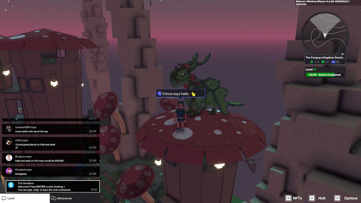 theo57185's tweet photo. @TheSandboxGame I just participated in the daily #SandboxAlphaS2Contest for a chance to earn up to 1,000 $SAND! Starting March 15 - Selfie with the mushroom dragon. Check out my screenshot below! 👇 #SandboxAlphaS2 https://t.co/nU8hzw1TVd