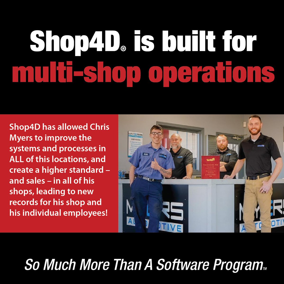 If you’re ready scale your operation and take your profitability and efficiency to the next level – even as your presence is less critical for that success – schedule a demo of Shop4D® below!

explore2.shop4d.com/scale/

#Scale #MSO #Enterprise #Growth #AutoRepair  #Shop4Dfamily
