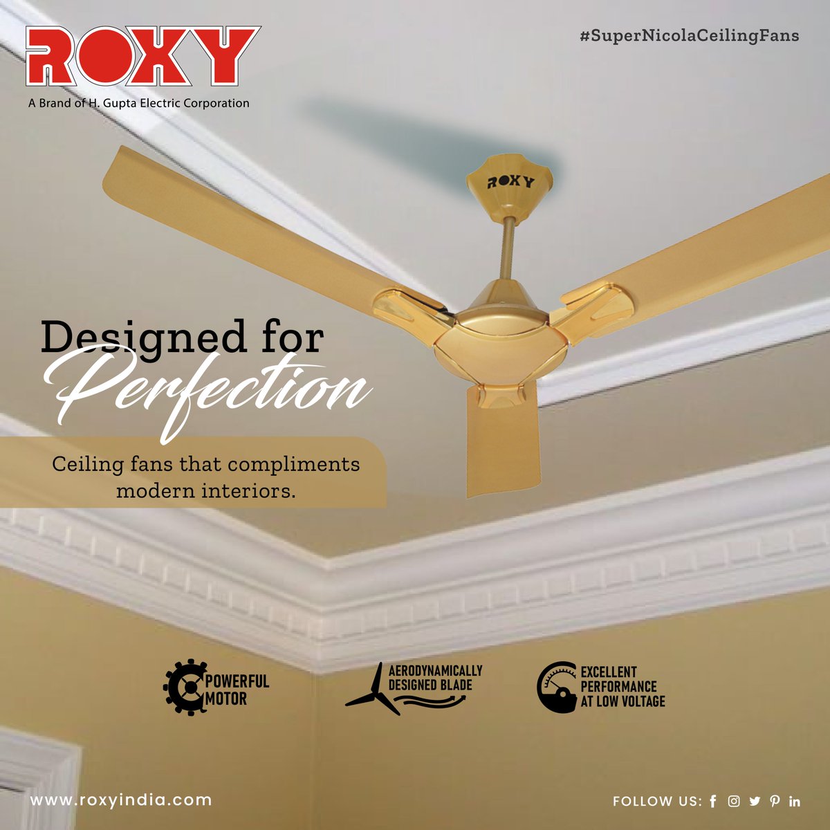 RoxyAppliances's tweet photo. The stylish ceiling fans not only provide cooling and energy efficiency but also enhance the aesthetics of your home.
For more information visit: https://t.co/MeMegy9a3c
#nicolafan #celingfan #roxy #roxyappliances #kitchenhood #kitchendesign #interiordesign #kitchen https://t.co/AMbSXSRoni
