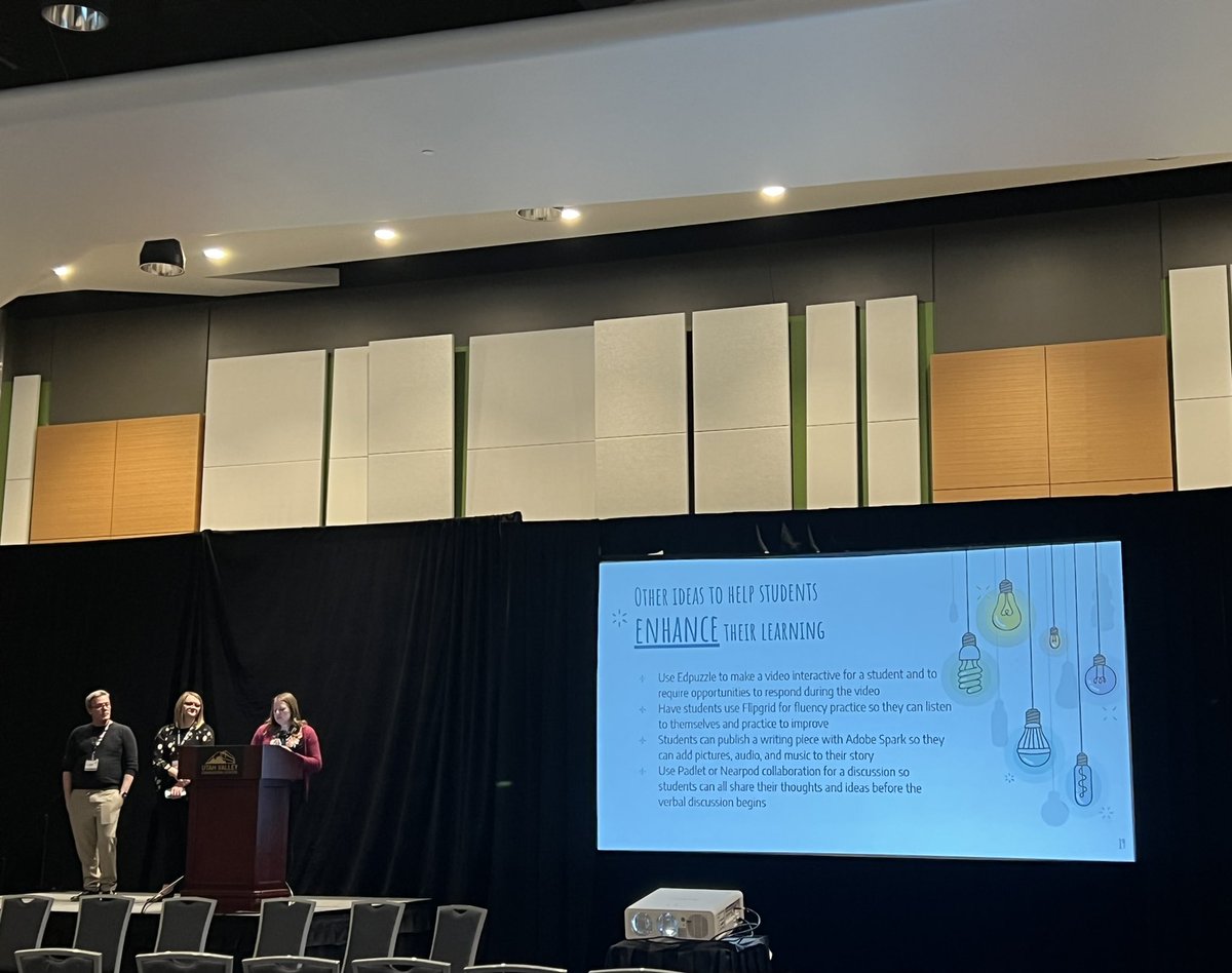 omaleyedtech's tweet photo. My favorite part about UCET is learning from the coaches on my team and watching them present!! @DaisyEdTech Chris and Jen shared lesson and tech ideas using the TripleE framework 👏🏻👏🏻🎉🎉  #UCET2022 #gsdedtech https://t.co/h6cE05QAEo