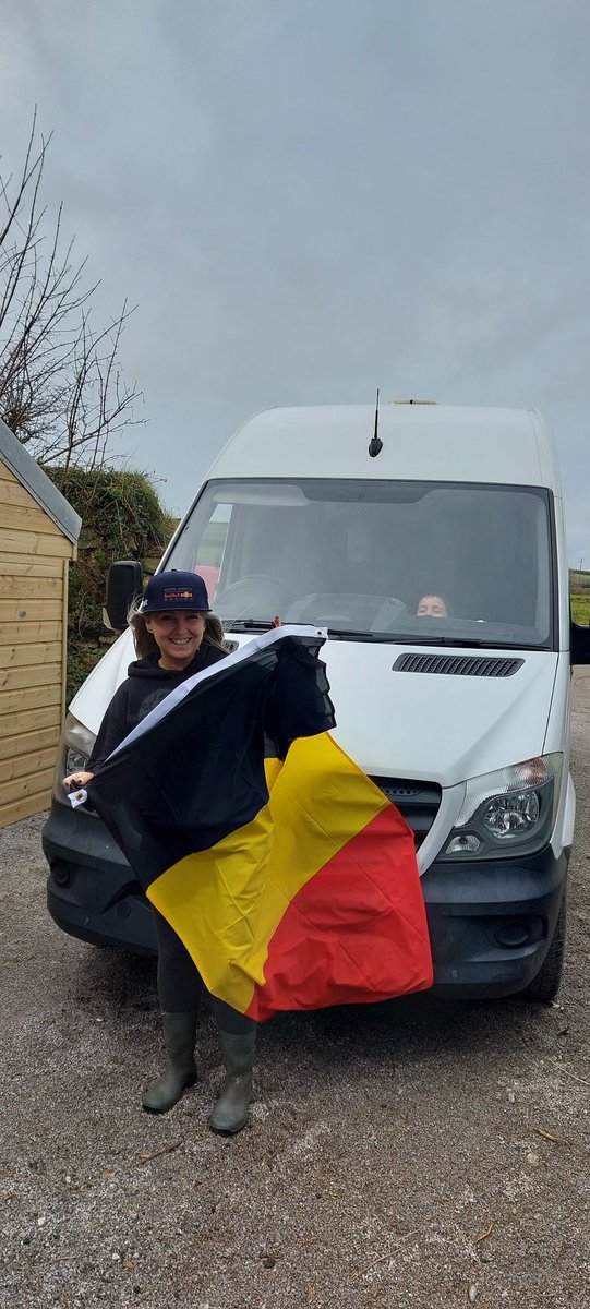 Van life starts here, bit of work to do then our first trip is to Belgium for the gran prix. I get to see my fav team and driver. I have the best husband ever. 
<a href="/redbullracing/">Oracle Red Bull Racing</a> <a href="/F1/">Formula 1</a> <a href="/Max33Verstappen/">Max Verstappen</a>