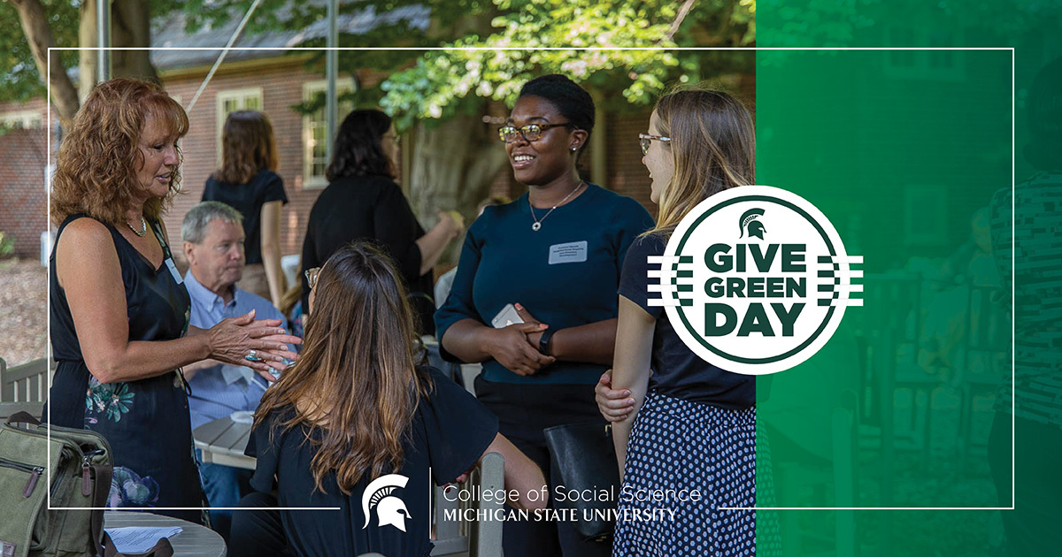 The Flint Community Initiative allows passionate students to engage in meaningful work with non-profit orgs in Flint. 

On this Give Green Day, you can help support fellow Spartans.

Donate: spr.ly/6013KcIW1

Learn: spr.ly/6014KcIWG

#MSUSocialScience <a href="/MSUSocialWork/">MSU Social Work</a>