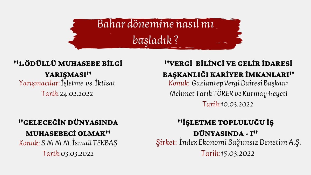 📢 HKÜ İŞLETME TOPLULUĞU olarak üyelerimizle birlikte 2021/2022 Bahar dönemine yüksek  tempolu bir başlangıç yaptık.

 Emeği geçen tüm  idari ve teknik birimlere teşekkür ederiz.🎉

<a href="/TurkayDereli/">Türkay Dereli</a>
<a href="/hkusks/">HKU Sağlık Kültür ve Spor Müdürlüğü</a>
<a href="/hkuogrencidekan/">HKÜ ÖĞRENCİ DEKANLIĞI</a> <a href="/hkuiisbf/">HKÜ İİSBF</a> <a href="/ProfMazlumCelik/">Mazlum Celik</a> <a href="/zeynep_ozguner/">Zeynep Özgüner</a>