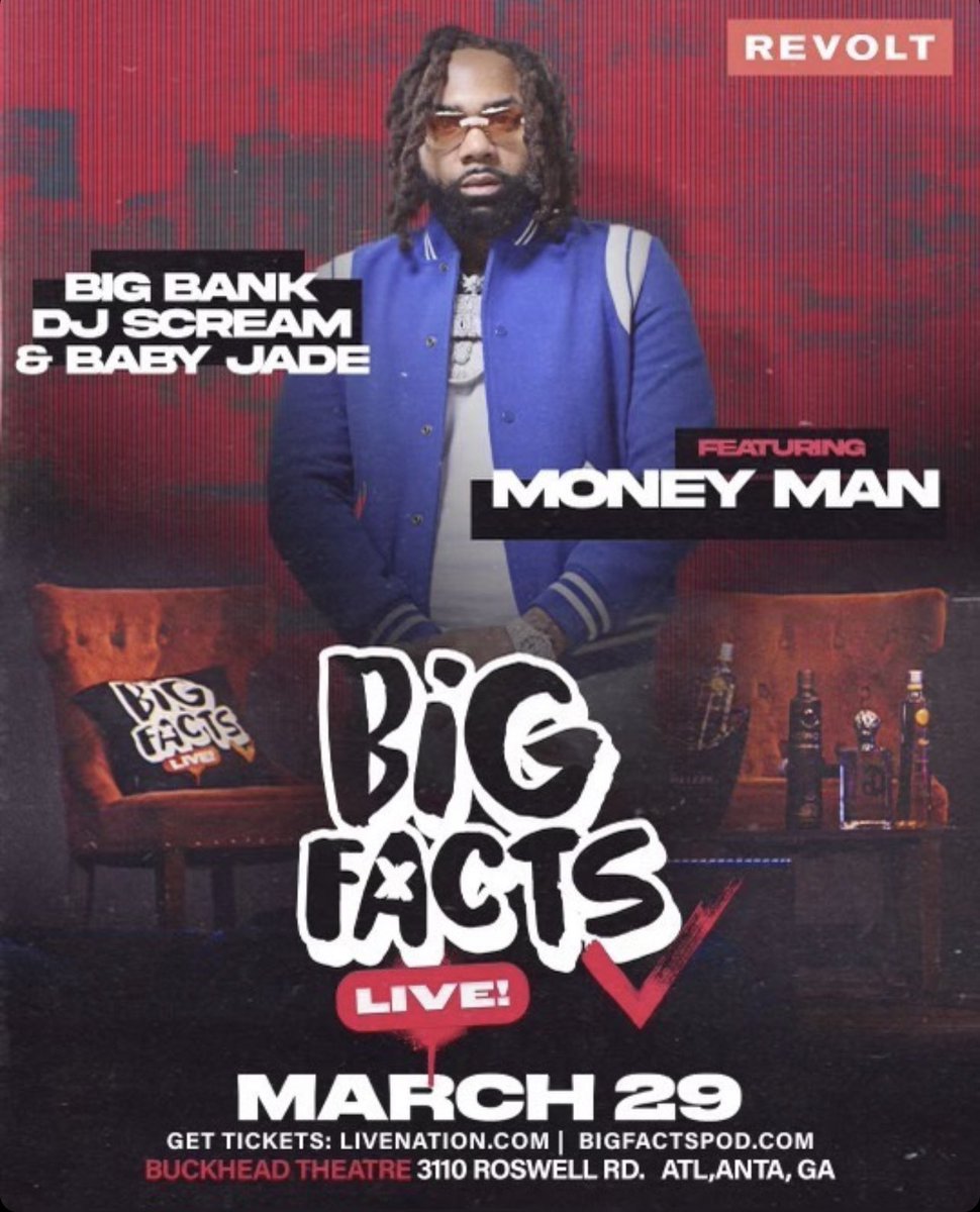 MRKIP's tweet image. March 29th we wit @DJSCREAM for big facts podcast with special guest @MoneyMan Buckhead Theatre y’all pull up on me!!