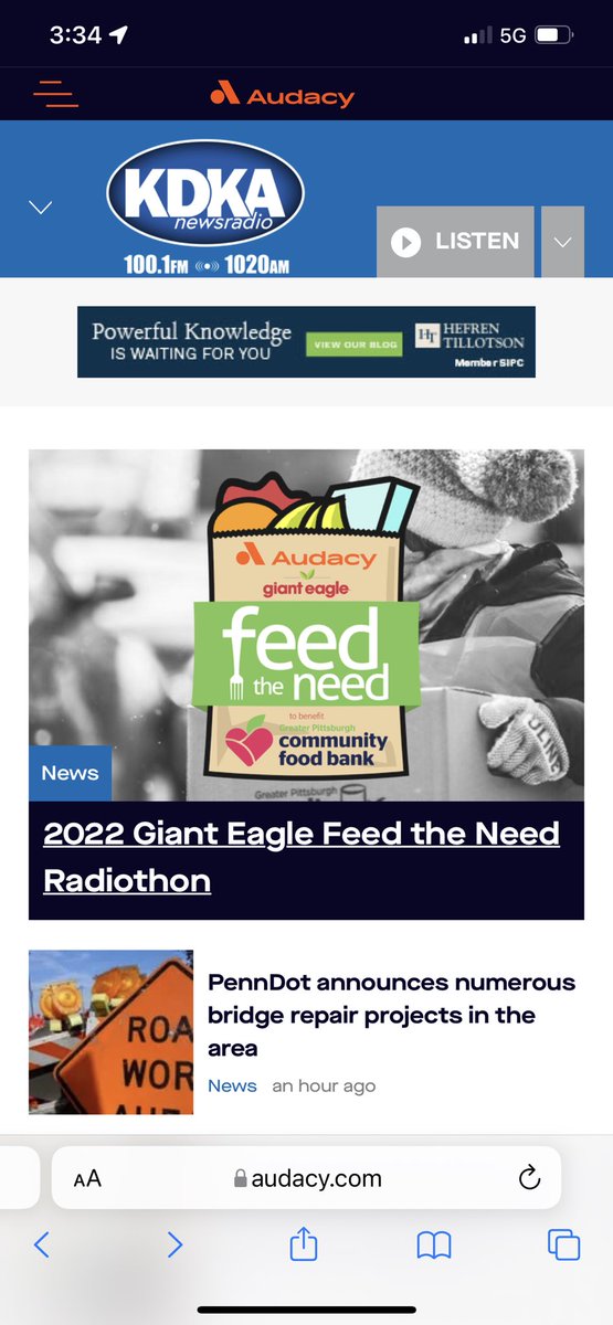 Thank you <a href="/KDKARadio/">100.1 FM and AM 1020 KDKA</a> for having <a href="/YurkovichSara/">Sara Yurkovich</a> <a href="/alaina_g1/">alaina gasparovich</a> and myself on your show! For those who do not know <a href="/MontourARK/">Montour ARK Club</a> and <a href="/InteractMontour/">Montour Interact</a>  is helping the “Feed the Need” project. If you want to donate or learn more about it the cause click the link secure.qgiv.com/for/2aftn/