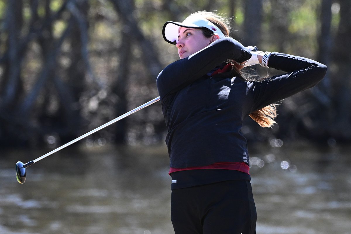 Golf_BC's tweet photo. Nathalie Irlbacher Wins Briar’s Creek Invitational

RECAP: https://t.co/Ij3QVr4mwA

Senior posts her second victory of the season; Eagles finish fifth as a team

#ForBoston // #RedNumbers https://t.co/xfO1PiXKYB