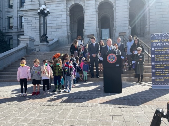 Warren_Village's tweet photo. Honored to have our Learning Center PreK children invited by @GovofCO to attend today’s announcement of HB22-1295 and the launch of the new state Department of #EarlyChildhood! #UniversalPreK

@GovofCO @SenJanetBuckner @SteveFenberg @EmilyForCO @AlecGarnett @ColoradoKidsOrg https://t.co/lE8Bng7vqN