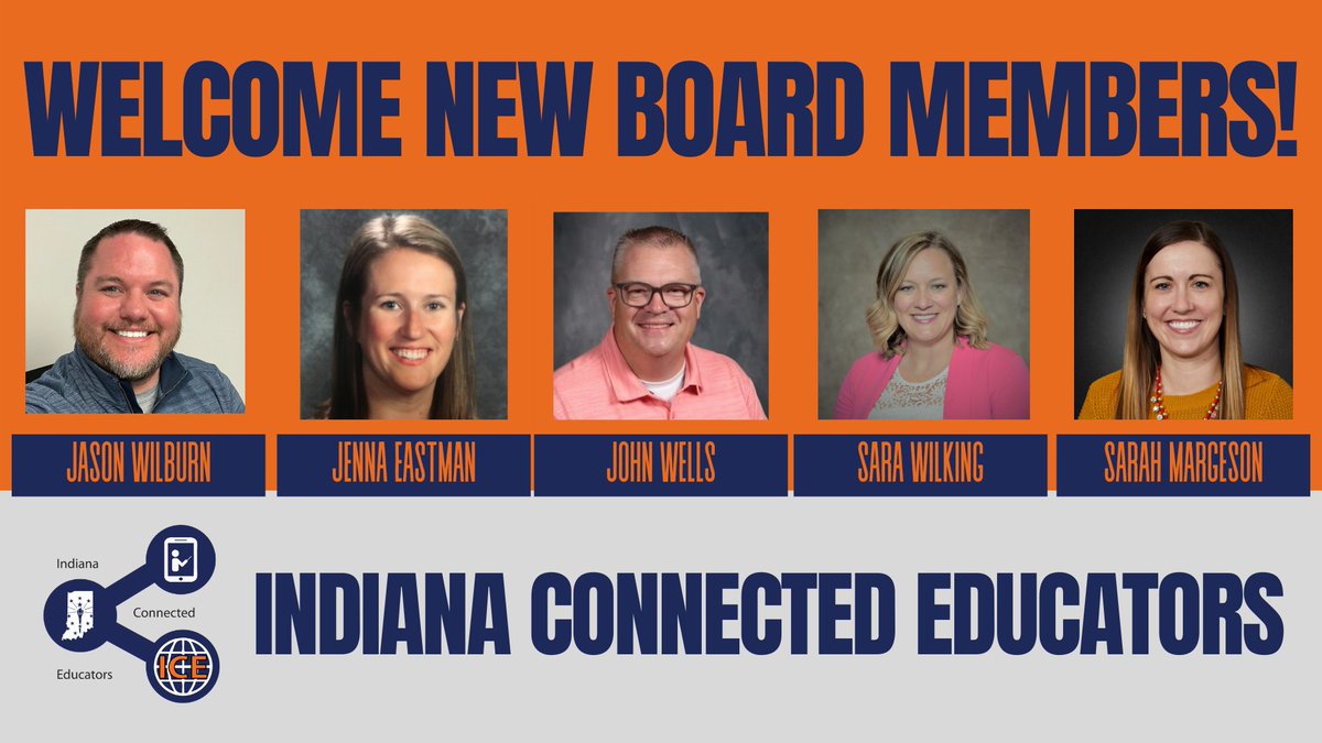 Indiana Connected Educators (@iceindiana) on Twitter photo We are incredibly excited for our future! Please welcome the new Indiana Connected Educators Board Members...
<a href="/TECHCOACHWILBE/">JASON WILBURN</a> <a href="/Mrs_Eastham_LPS/">Jenna Eastham</a> <a href="/rhsteach/">John Wells</a> <a href="/SaraWilking/">Sara Wilking</a> <a href="/TSCconnect/">Sarah Margeson</a>
#INConnectEd #INeLearn We are incredibly excited for our future! Please welcome the new Indiana Connected Educators Board Members...
<a href="/TECHCOACHWILBE/">JASON WILBURN</a> <a href="/Mrs_Eastham_LPS/">Jenna Eastham</a> <a href="/rhsteach/">John Wells</a> <a href="/SaraWilking/">Sara Wilking</a> <a href="/TSCconnect/">Sarah Margeson</a>
#INConnectEd #INeLearn