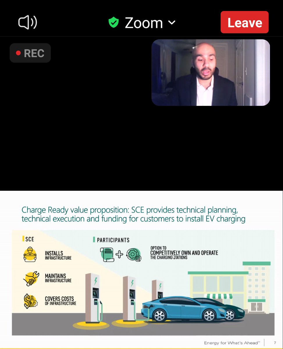 SCE_HaigK's tweet photo. >@SCE & @CalCities held a productive webinar on #EV charging infrastructure incentives offered by Edison.
#ChargeReady #ElectricVehicles https://t.co/EF97RemAow