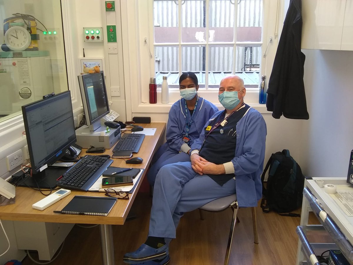 Great to visit <a href="/Troweroflondon/">Laura Trower</a>  <a href="/michaelthambiah/">Mike Thambiah</a> &amp; the team at the new Fluoroscopy suite @WhippsCrossHosp New IR &amp; Outpatient X-Ray facilities to follow! #excitingtimes #BartsAHPs