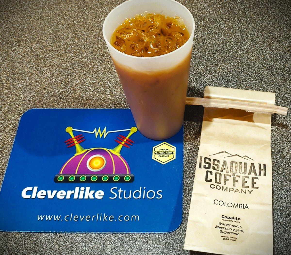 We have team members around the world, so that means we can work at all times of the day. Here's one of our secrets. <a href="/IssaquahCoffee/">Issaquah Coffee Co.</a>