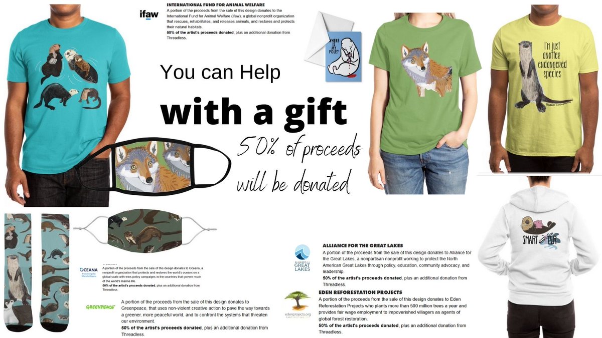 $15 #tshirts  at <a href="/threadless/">Threadless</a>
#Apparel #giftideas ❤️🐺
#wolves #otters #weasels #ferrets by <a href="/BeletteLePink/">Belette Le Pink</a>
#originalgifts #tees #belettelepink #threadless #tshirt  #tshirtshop #bags #hoodies #accesories #weaselhugs #stickers #neckgaiters
threadless.com/shop/@belettel…