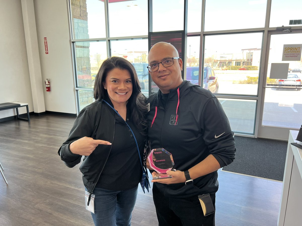 Alex Estevez (@tmobiletx) on Twitter photo What an honor to be presented with 4QTR #WinnerCircle and January 2022 #SouthCentral Value leader award. Thank you @ChrisValle80 and <a href="/brittheidler/">Brittany Heidler</a> for allowing me to support the market. โค๏ธ What an honor to be presented with 4QTR #WinnerCircle and January 2022 #SouthCentral Value leader award. Thank you @ChrisValle80 and <a href="/brittheidler/">Brittany Heidler</a> for allowing me to support the market. โค๏ธ
