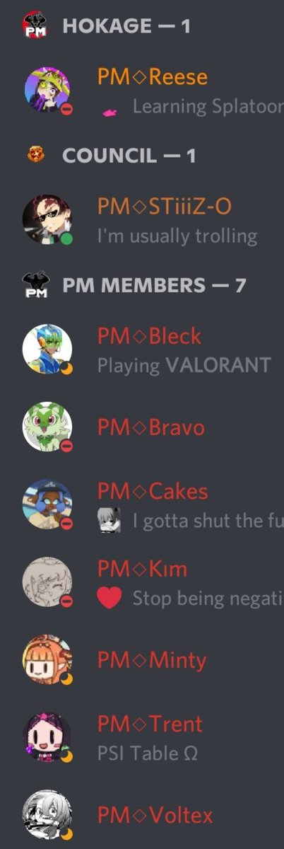 PowermadeClan's tweet photo. It has come to our attention that some players are putting a "PM" tag in their names.

If you run into anyone that is not listed below with our tag, please be aware that we do not condone nor take responsibility for any of their current or future actions.

#Ninjala https://t.co/ZSnw48X655