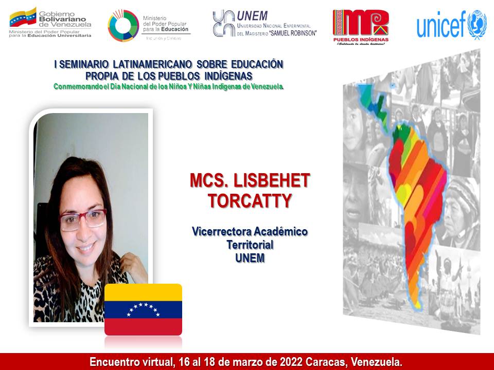 SomosUnem's tweet photo. #HeyEsContigo📢 En el marco de la semana de los niños y niñas Indígenas, te invitamos a participar mañana las 9 por Video-Conferencia en el Seminario Lationamericano Sobre Educación Propia de los Pueblos Indígenas.
¡Te esperamos!
#SomosUnem
#LealesAlaPatria
@NicolasMaduro https://t.co/ED77G2Te4t