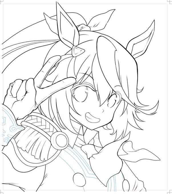 前に描いた色紙からリメイク 