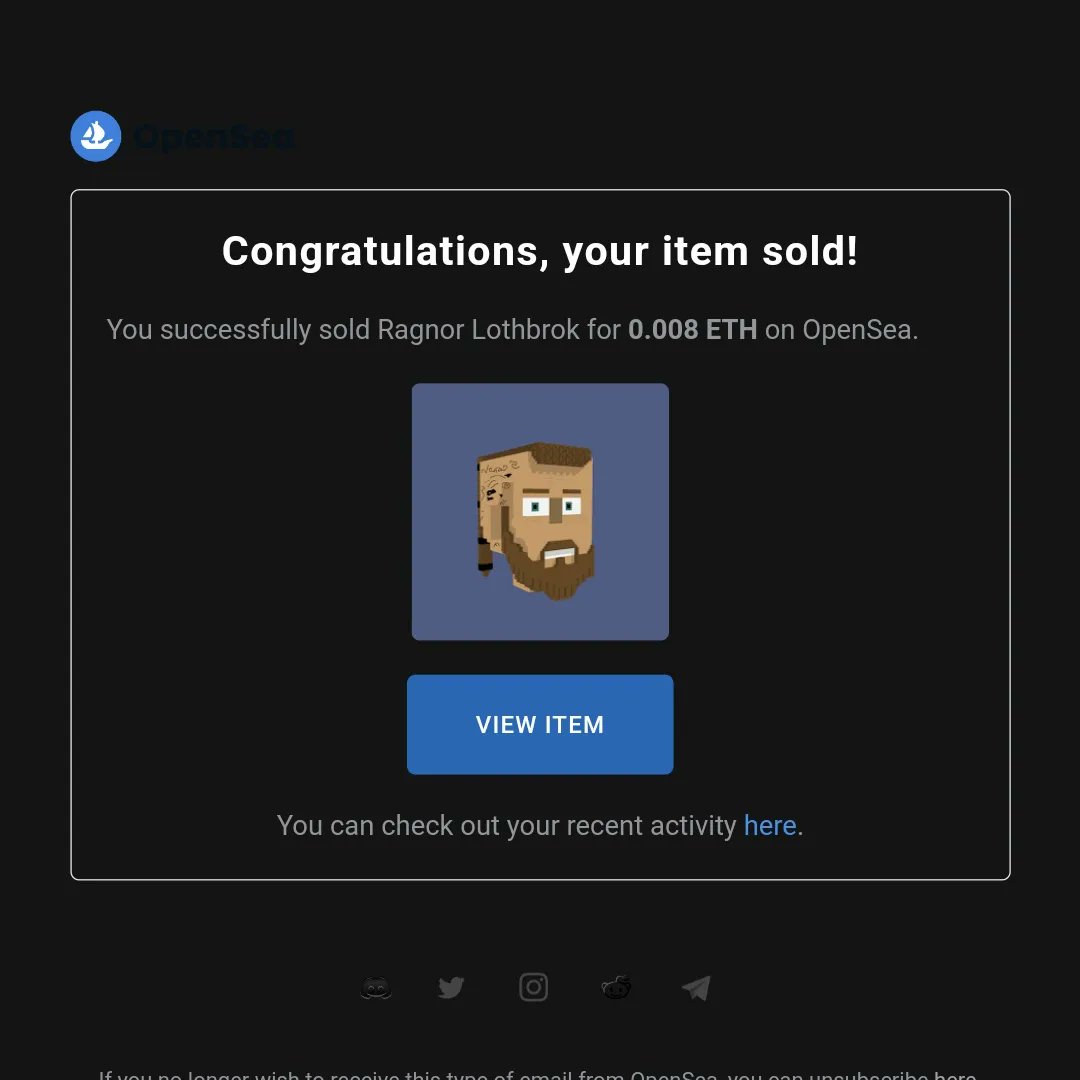 Ragnor Lothbrok SOLD! 💥

#cinema4d #nft #nfts #NFTCollection #nft #NFTCommunity #nftart #digitalart #art #cryptocurrency #3d #3dart #PolygonNFT #OpenSeaNFT #bitcoin #ETH #BitcoinButton