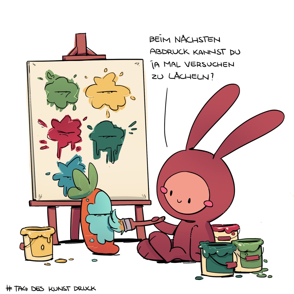 Heute ist Tag der Druckkunst. #kuriosefeiertage #kleineKunstklasse