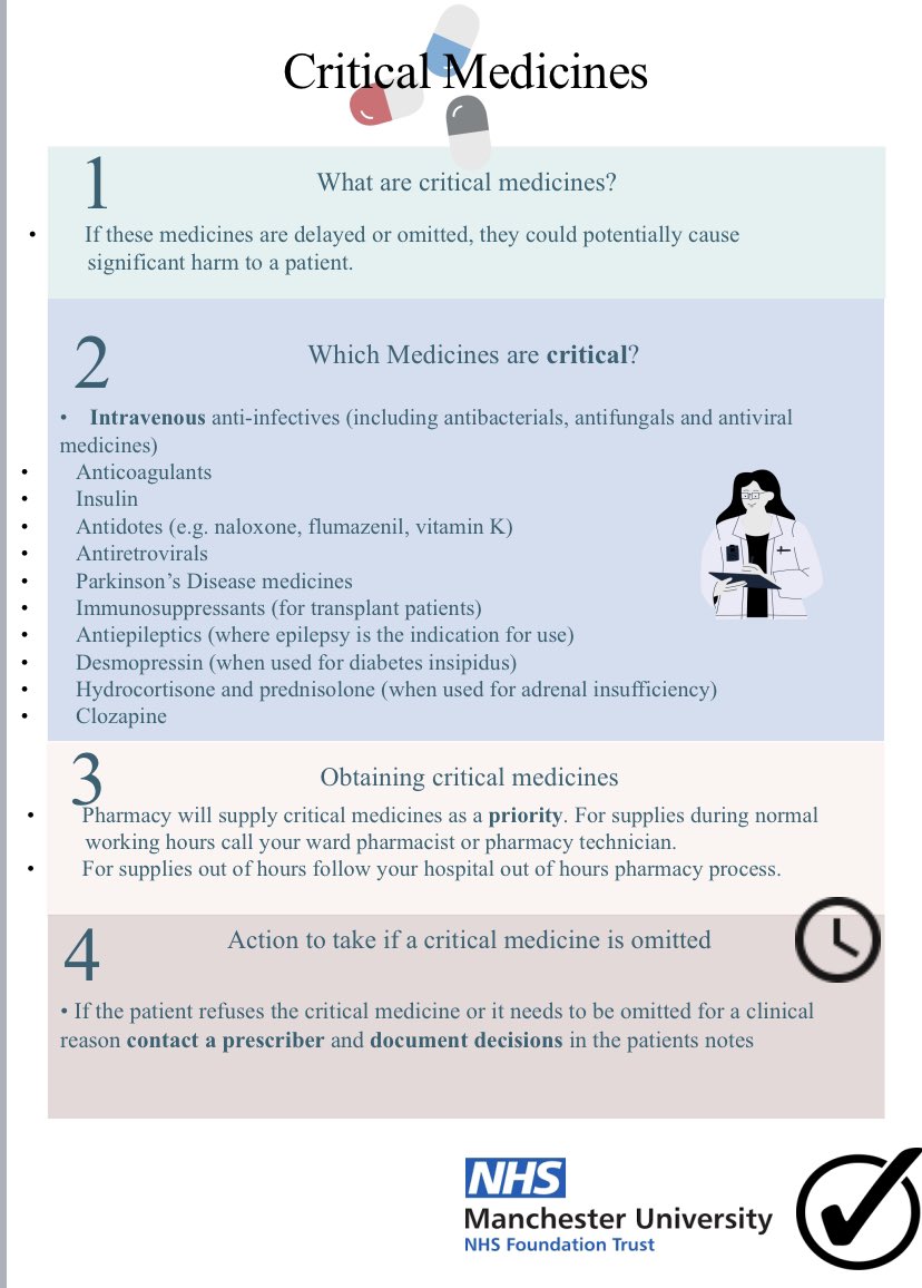 MFT_Pharmacy's tweet photo. Here’s our second bulletin on supporting our teams to avoid omitted doses @NorthMcrGH_NHS @MFT_MRI @MFT_SMH @RMCHosp @WythenshaweHosp @ManchesterREH @MFT_CSS @mftchiefnurse @MFT_Chief_Pharm @suelang85545212 @dawnpike20 @kathymurphy0 @himynameisjaneg @BirchallSearle @cherylcasey22 https://t.co/xo2ycOkKZG